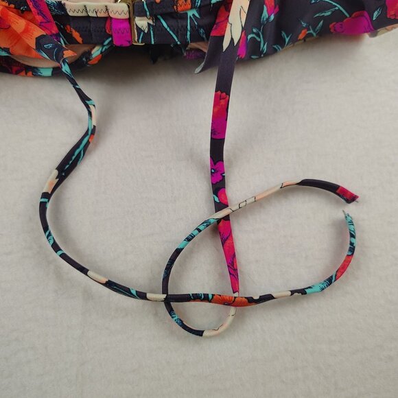 Shade & Share Floral Cheeky Halter Push-Up Bikini Bathing Suit Sz Small - Picture 5 of 9